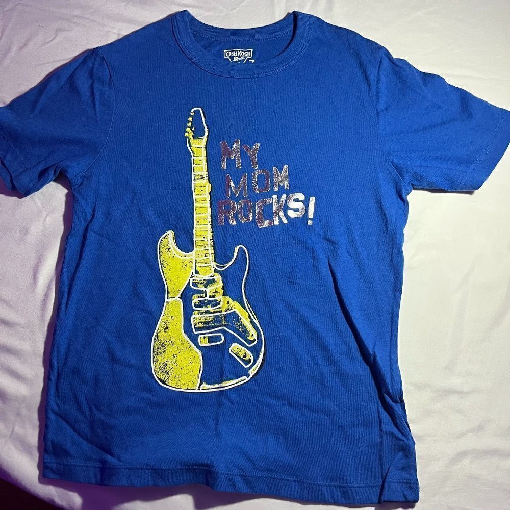 OshKosh B'Gosh Blue My Mom RocksT-Shirt, NWOT
